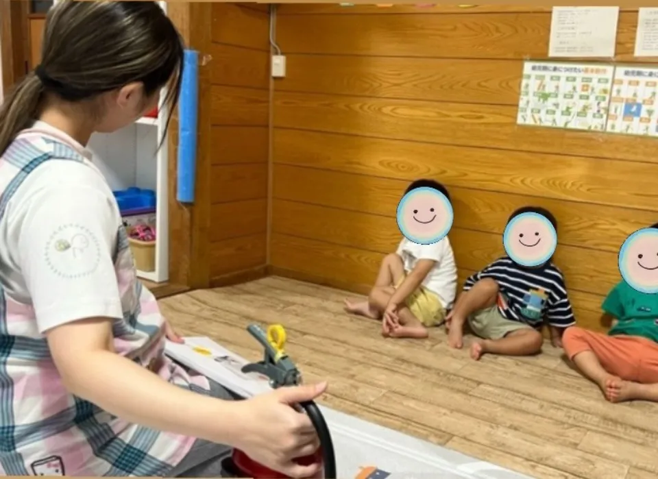 今日は避難訓練でした!